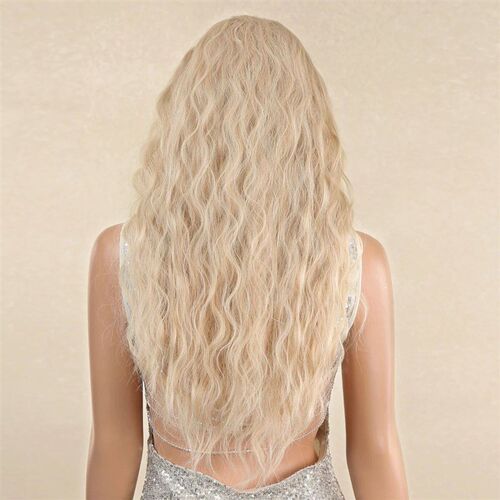 Long Loose Wavy Synthetic Headband Wigs Blonde Curly