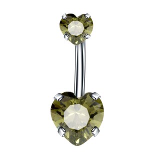 1pc New Zircon Fashion Surgical Stainless Steel Navel Pierci