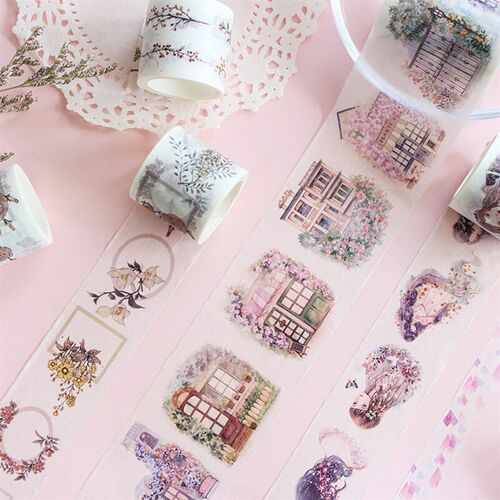 26 Designs Washi Tape Flowers/ Windows/ Girls Japanese