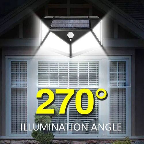 100LED Solar Wall Lamp Outdoor Lampwaterproof Motion Sensor
