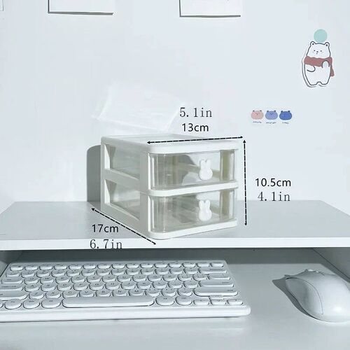 Multi-functional Desktop Organizer Drawer Box with Pen Holde