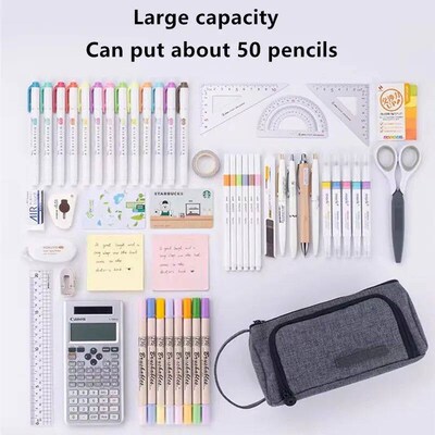 Large Capacity Pencil Case Students Stationery Pen Storage S