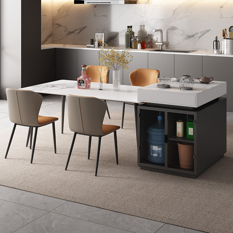岩板岛台餐桌一体吧台伸缩多功能极简家用可分离中岛台餐桌椅,住宅家具,岩板餐桌,淘宝优惠券,粉丝福利购,淘宝优惠卷