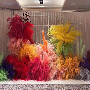 永生花龙须草芦荀草悬挂垂感花材婚礼装饰网红活动花艺素材