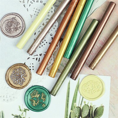 10Pcs Sealing Wax Stick Beads for Glue Gun Melt Craft Envelo