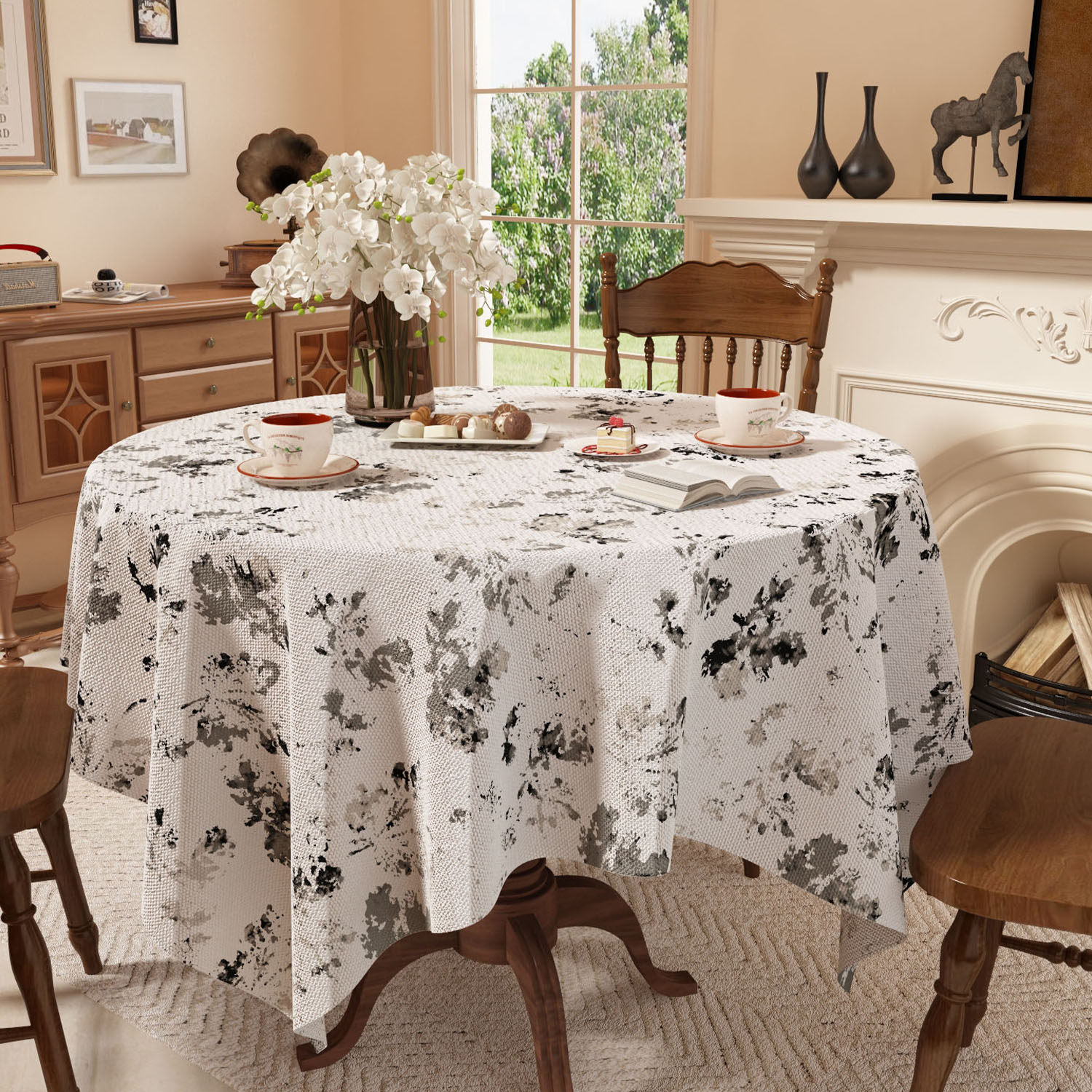 现代高级感布艺桌布餐桌方圆桌防水台布无异味环保可水洗防滑桌垫,居家布艺,桌布,淘宝优惠券,粉丝福利购,淘宝优惠卷