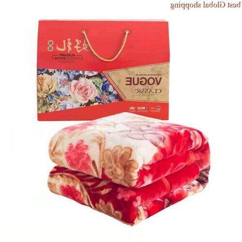winter double layer thickened raschel blanket quilt 加厚毛毯