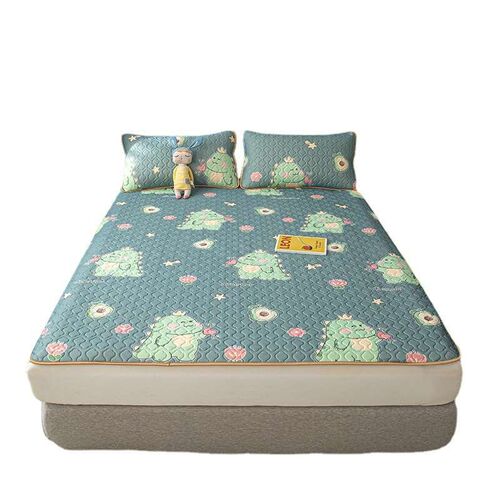 Ice silk latex mat three-piece summer ba washable dormitory
