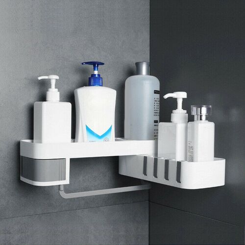Bathroom/Kitchen Shelves 180 Rotating Corner Shower Shelf B