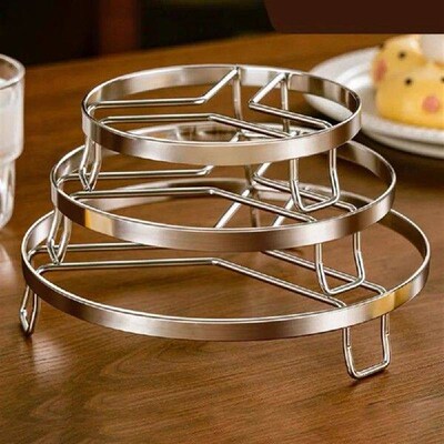 New Stainless Steel Steamer Pan Rack Round Multifunction