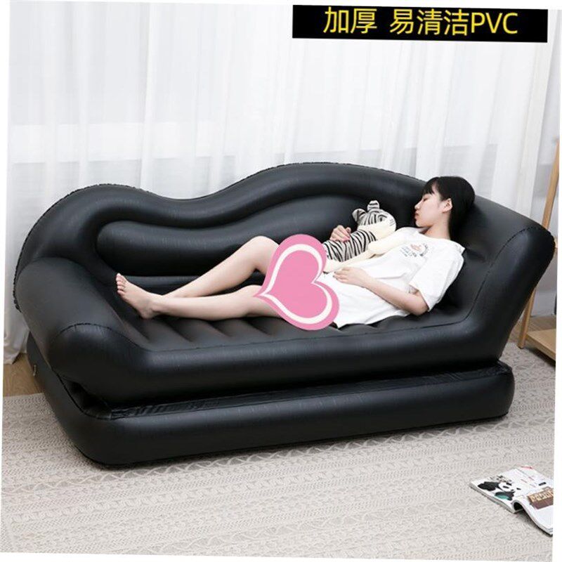 Inflatable sofa bed outdoor folding air cushion bed sofa图片
