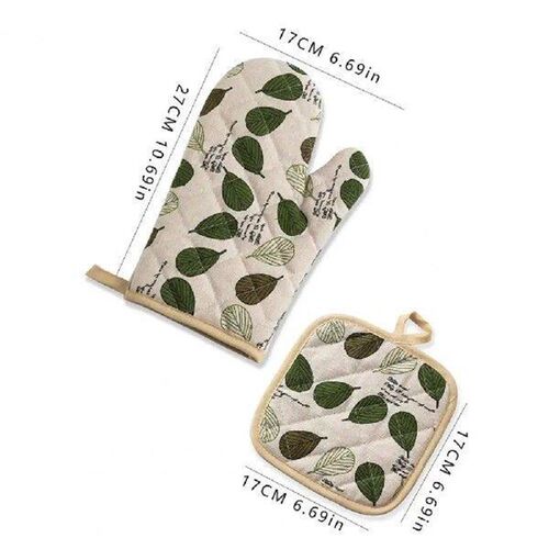 Oven Mitts And Pot Holders Set Heat Resistance Up to 500