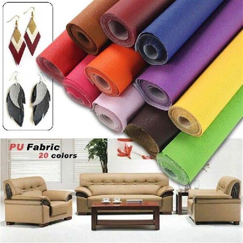 140*50cm Artificial Synthetic Leather Fabric Litchi Faux PU