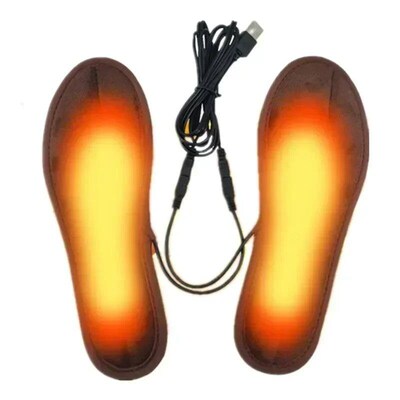 USB Heated Shoe Insoles Electric Foot Warming Pad Feet Warme