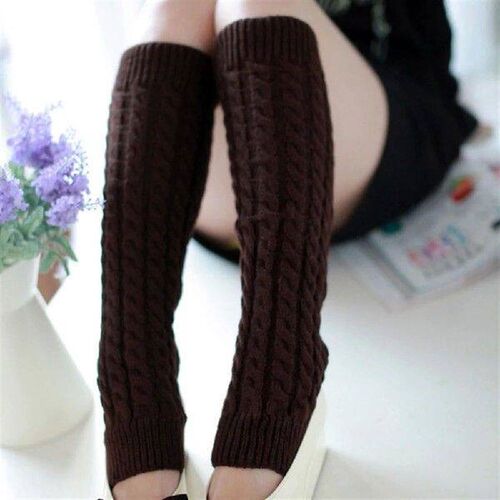 Adult Fashionable Knitted Long Socks Winter Warm Soft