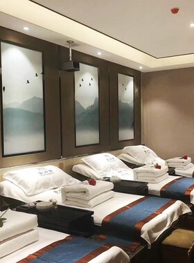 电动足疗按摩床炕床一体足疗通铺足浴洗脚泡脚按摩一体床采厂家