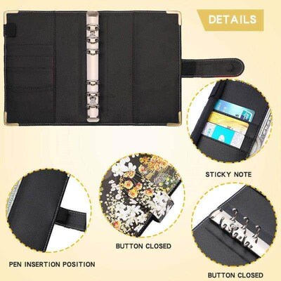 2023calendar floral print budget binder money saving planner