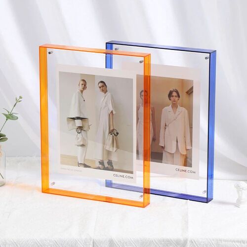 Plastic Rectangle Hollow Picture Frames Acrylic Photo Frame