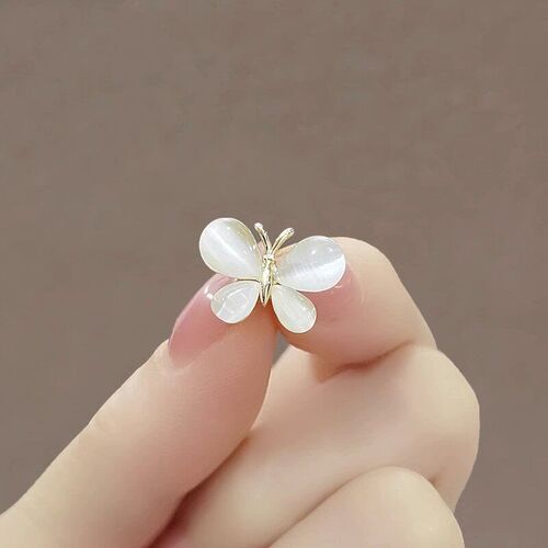 Butterfly Brooch Womens Exquisite Mini Opal Collar Anti-glo