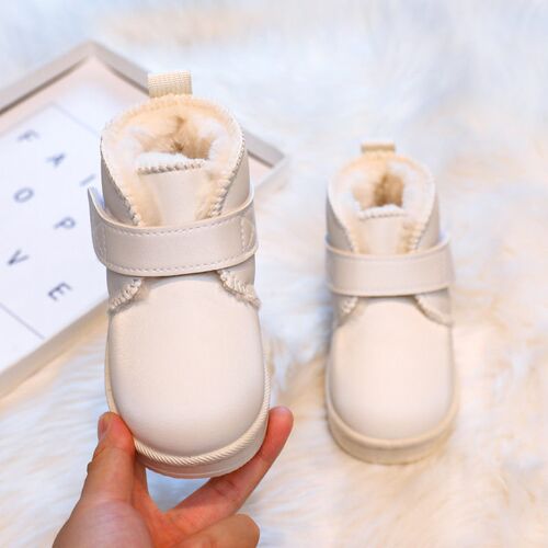2025 Childrens Leather Snow Boots For Boys And Girls With C