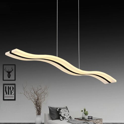 Dining Chandeliers, Wave-shaped Dining Lights, Lobby, Living
