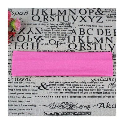 Womens Elastic Hair Bands Solid Color Headband Turban Makeup