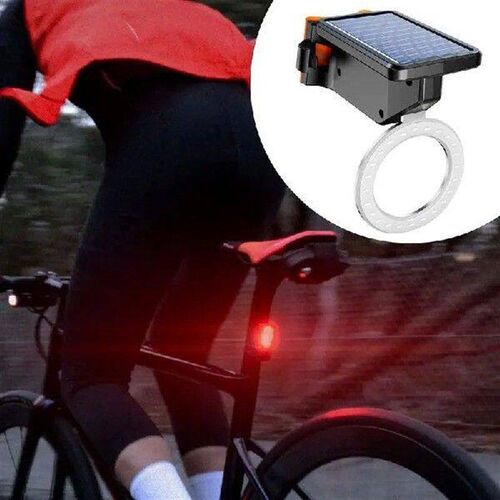 Cycling Solar Light Adjustable Cycling Tail Light USB Solar