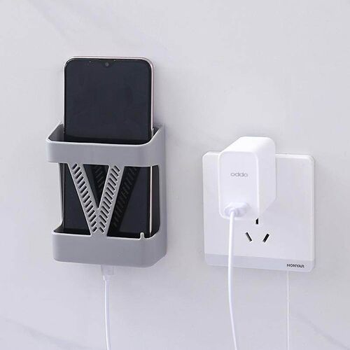 No-drill storage shelf, remote control organizer, bedside ph