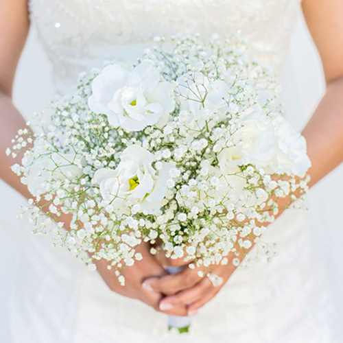 20cm White Gypsophila Artificial Flowers Wedding DIY Bouquet