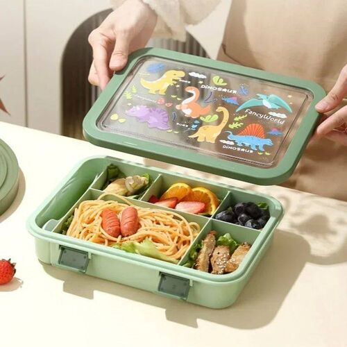 1500ML Cartoon Lunch Box Portable Rectangular Kids Students
