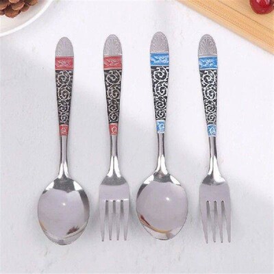 Spoon And Fork Flatware Set Cutlery Sets Stainless Steel