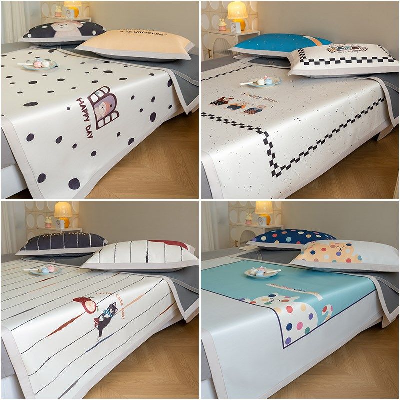 高端凉席冰丝席可水洗机洗202夏季新款母婴级类床笠款儿童席子,床上用品,冰丝席,淘宝优惠券,粉丝福利购,淘宝优惠卷