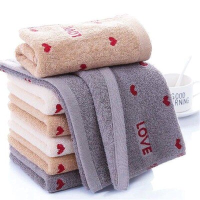 Love Cotton Bathroom Towel Thick Absorption Wash Face Wipe