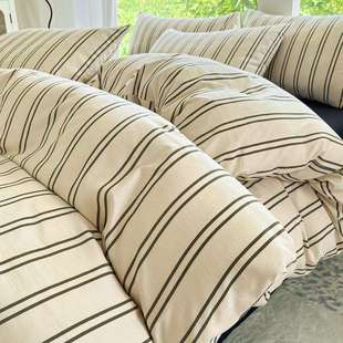 2025新款A类水洗云朵棉四件套森系学生宿舍三件套床单被套床上用