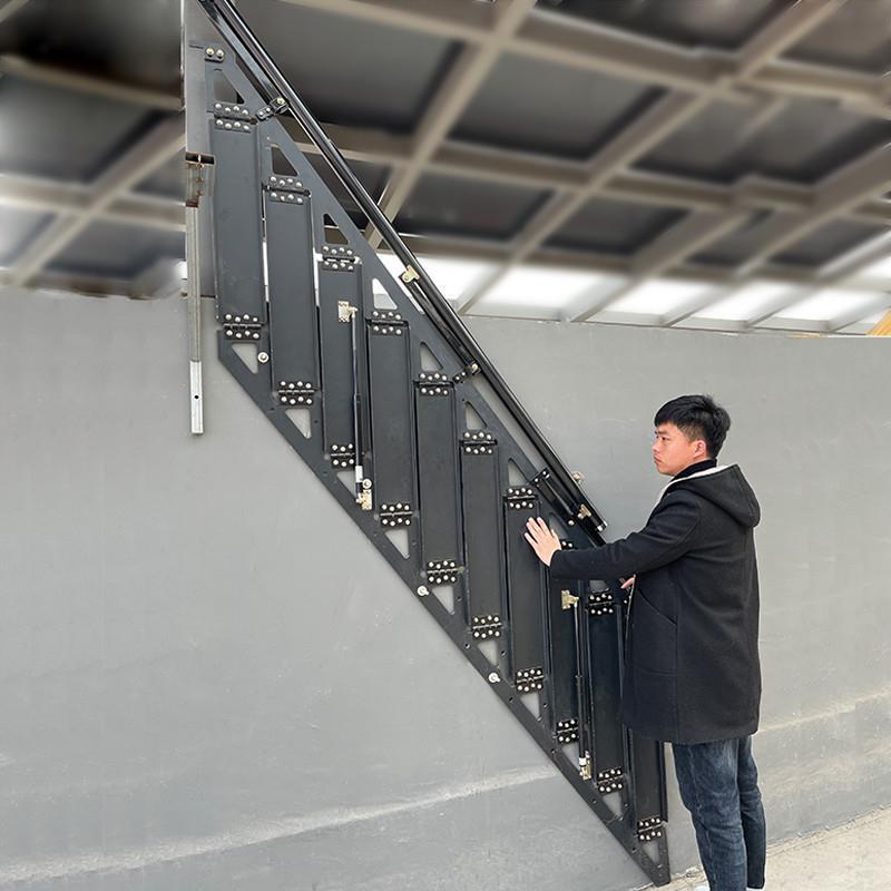 折叠楼梯阁楼复式楼跃层室内小户型loft公寓家用户外66铁楼厂家