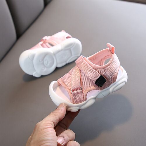 Summer Toddler Sandals Baby Girl Shoes Solid Color Net Cloth