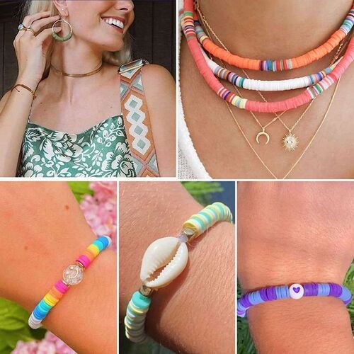 6000 Pieces of Clay Beads Soft Pottery Beads Handmade Jewelr