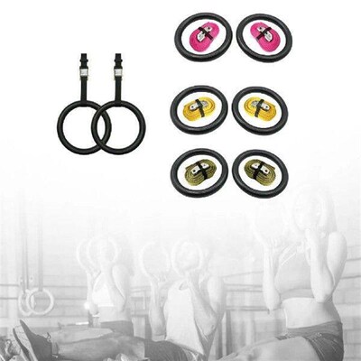 Gymnastic Rings for Adults with Adjustable Straps for Hotel