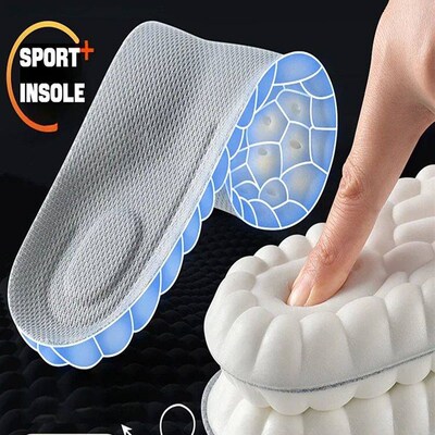 1Pair 4D Soft Shoes Insoles for Feet Plantar Fasciitis Insol