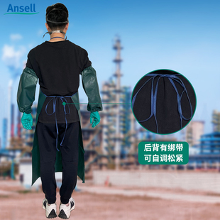 微护佳00防护服耐强酸碱防化围裙化学实验防飞溅吊带围裙