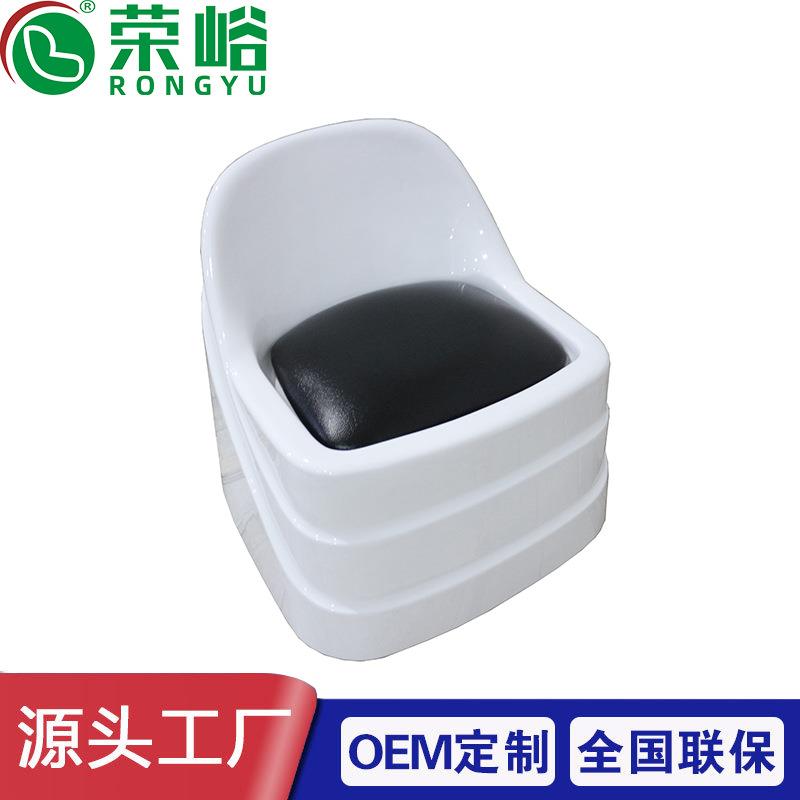 亚克力带轮可移动旋转水疗按摩修脚凳结实耐用专业技师美甲技师椅
