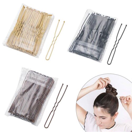 50pcs 50/60/70mm Hair Pin And Clips U Shape For Headpiece Wo