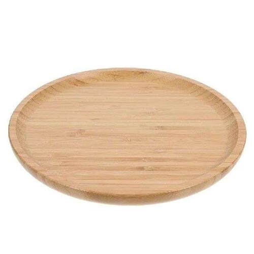 Dinner Plates Fruit Buffet Round Bamboo Tray Serving