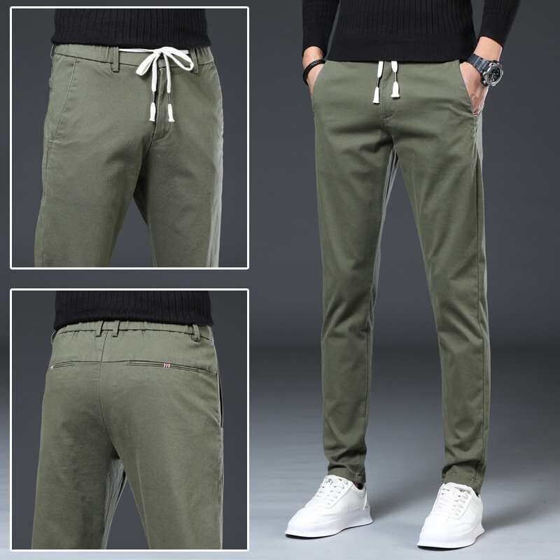 Mens casual pants loose straight autumn new spring and autu