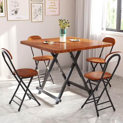Folding table chair dining small desk outdoor portable餐桌椅