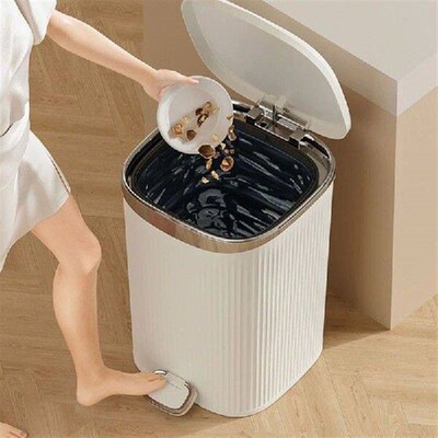 HandsFree Pedal Trash Can for Kitchen Office Use, Step