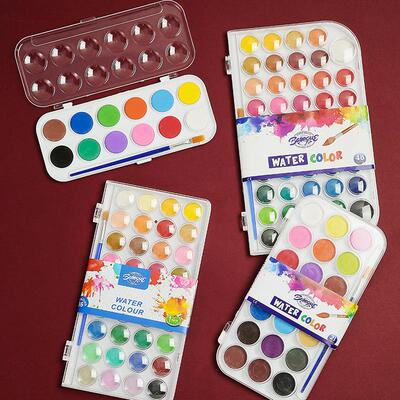 Solid watercolor paint Watercolour paint finger painting