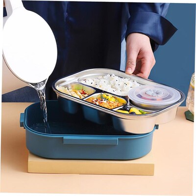 Portable Lunch Box Stainless Steel Bento Box With Tableware