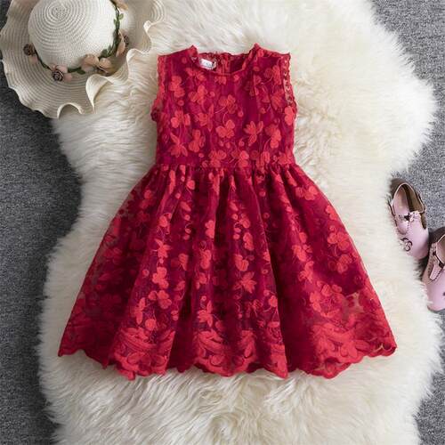 2023 New Young Girls White Sling Dress Kids Backless Sleevel