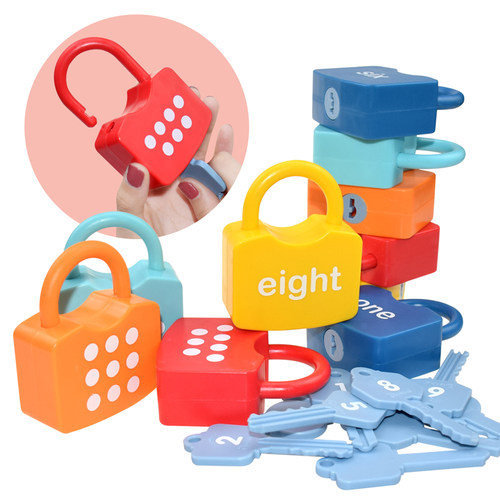Alphabet Lock Key Matching Educational Toys Locks with Keys